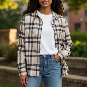 Carhartt Rugged Flex Plaid Shirt - Black and Pink